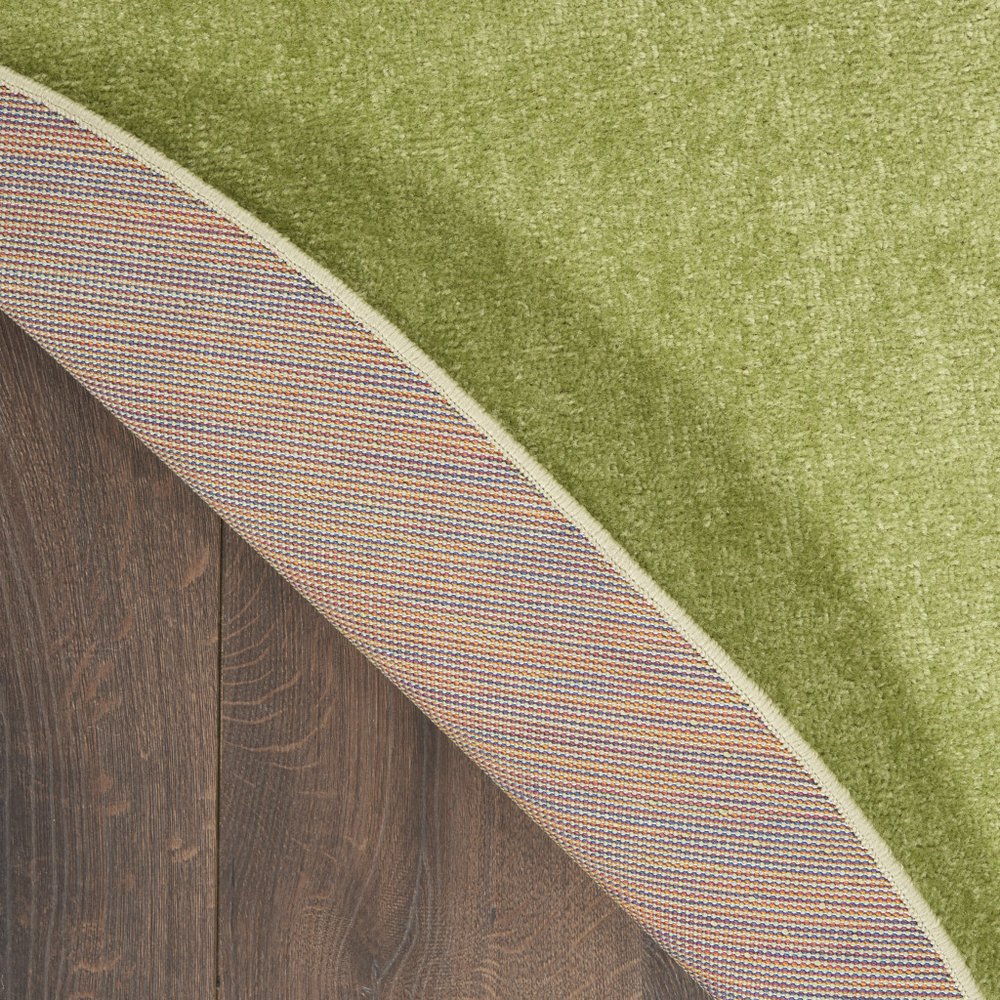 8' X 8' Green Round Indoor Outdoor Area Rug