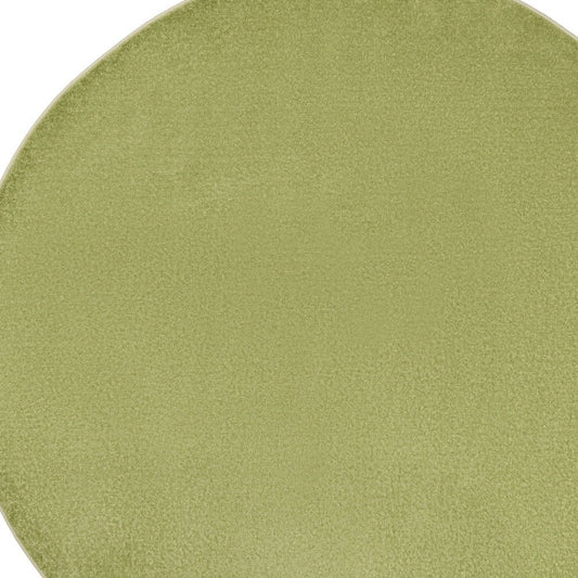 8' X 8' Green Round Indoor Outdoor Area Rug