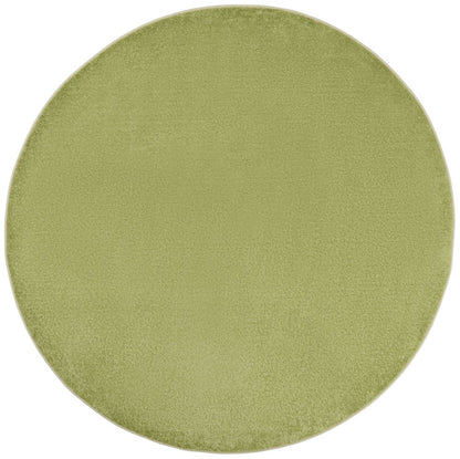 8' X 8' Green Round Indoor Outdoor Area Rug