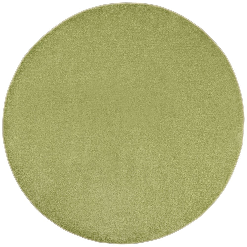 8' X 8' Green Round Indoor Outdoor Area Rug