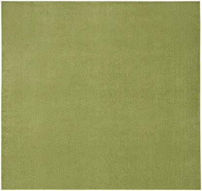 9' Green Square Indoor Outdoor Area Rug