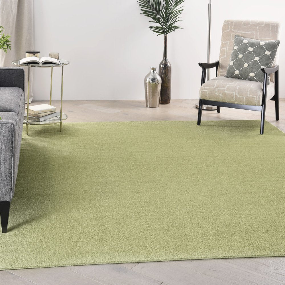 9' Green Square Indoor Outdoor Area Rug