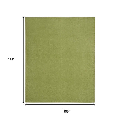 9' X 12' Green Indoor Outdoor Area Rug
