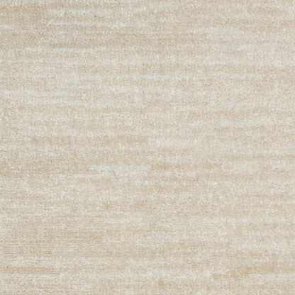 8' Beige And Ivory Indoor Outdoor Runner Rug