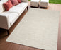 4' X 6' Beige And Ivory Indoor Outdoor Area Rug