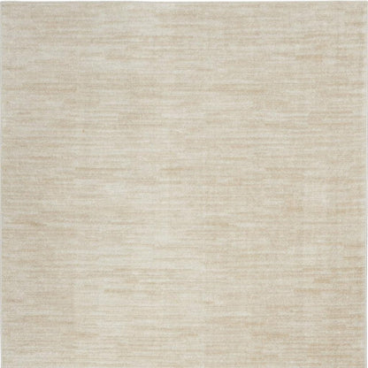 6' X 9' Beige And Ivory Indoor Outdoor Area Rug