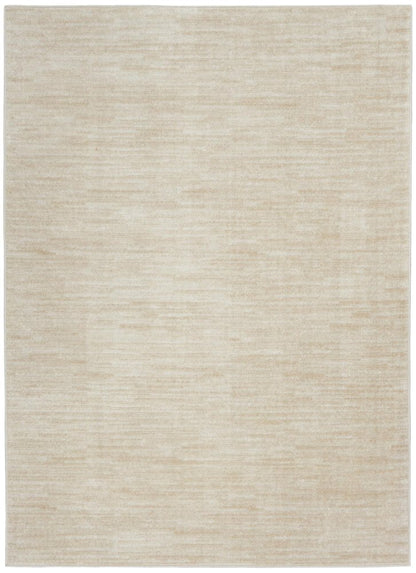 6' X 9' Beige And Ivory Indoor Outdoor Area Rug