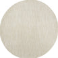 8' X 8' Beige And Ivory Round Indoor Outdoor Area Rug