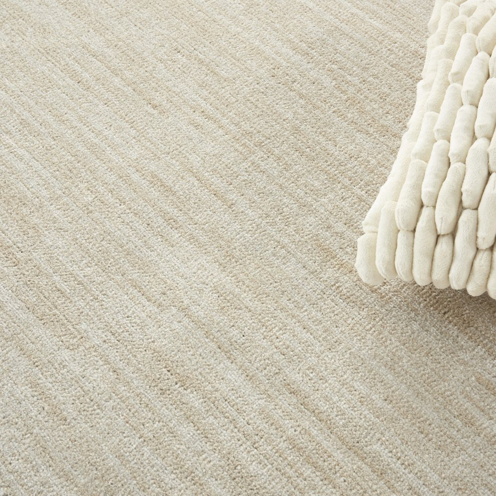 8' X 8' Beige And Ivory Round Indoor Outdoor Area Rug