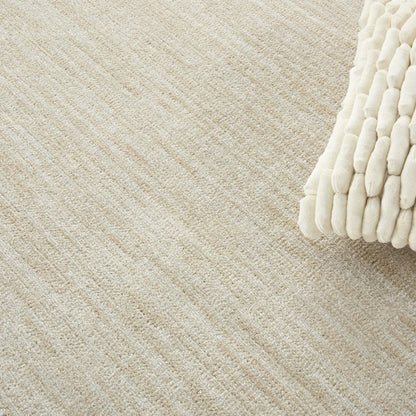 8' X 8' Beige And Ivory Round Indoor Outdoor Area Rug