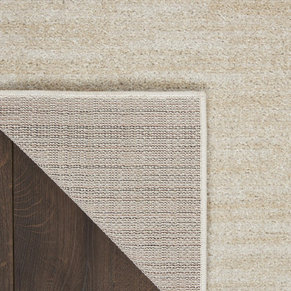 9' Beige And Ivory Square Indoor Outdoor Area Rug