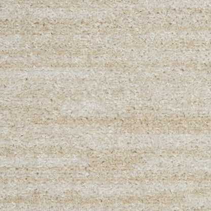 9' Beige And Ivory Square Indoor Outdoor Area Rug