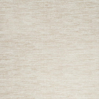 9' X 12' Beige And Ivory Indoor Outdoor Area Rug