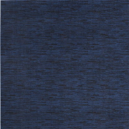 10' X 14' Midnight Blue Stain Resistant Indoor Outdoor Area Rug