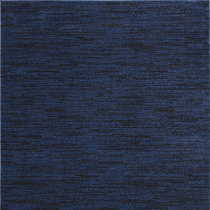 5' X 7' Midnight Blue Stain Resistant Indoor Outdoor Area Rug