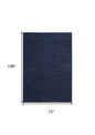 6' X 9' Midnight Blue Indoor Outdoor Area Rug