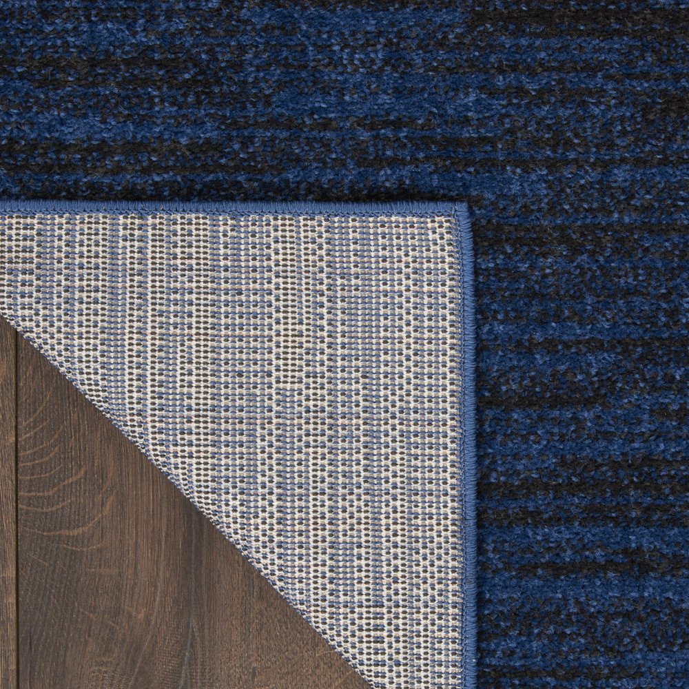 6' X 9' Midnight Blue Indoor Outdoor Area Rug