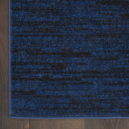7' Midnight Blue Square Indoor Outdoor Area Rug