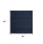 7' Midnight Blue Square Indoor Outdoor Area Rug