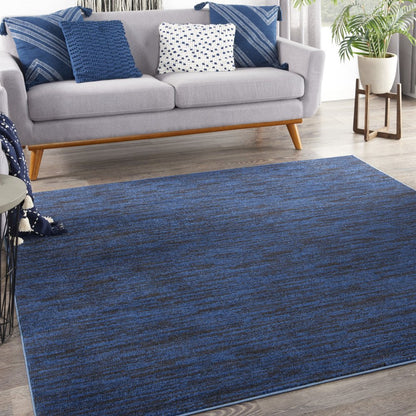 7' Midnight Blue Square Indoor Outdoor Area Rug