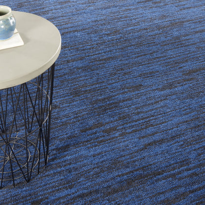 7' Midnight Blue Square Indoor Outdoor Area Rug
