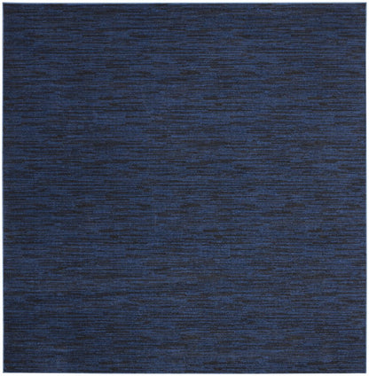 9' Blue Square Indoor Outdoor Area Rug