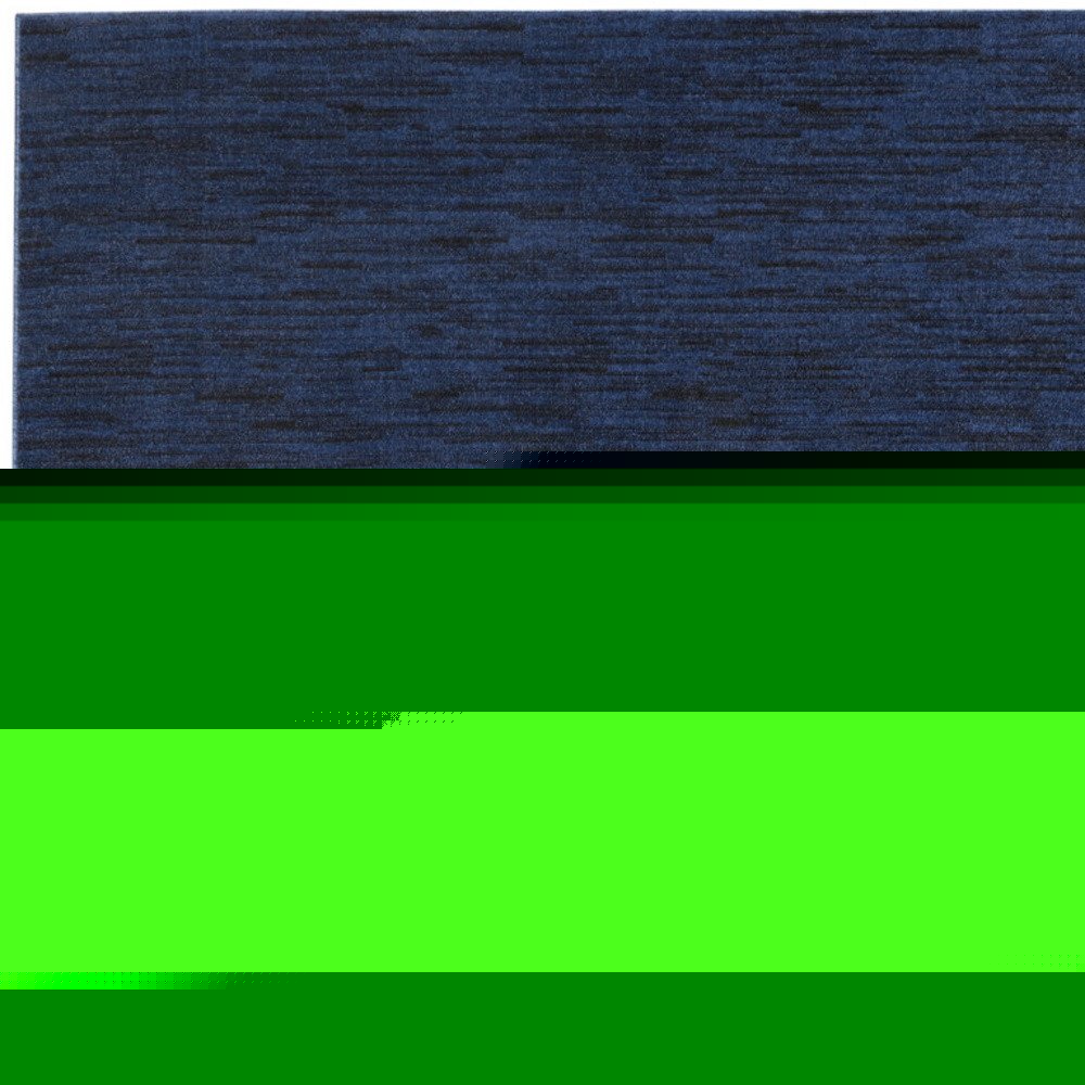 9' X 12' Midnight Blue Stain Resistant Indoor Outdoor Area Rug