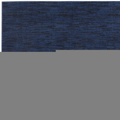 9' X 12' Midnight Blue Stain Resistant Indoor Outdoor Area Rug