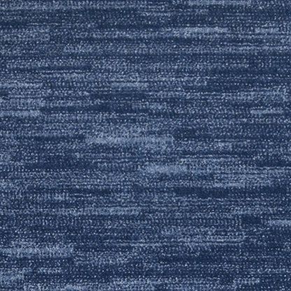 6' Navy Blue Indoor Outdoor Runner Rug