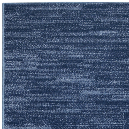 10' Blue Indoor Outdoor Runner Rug