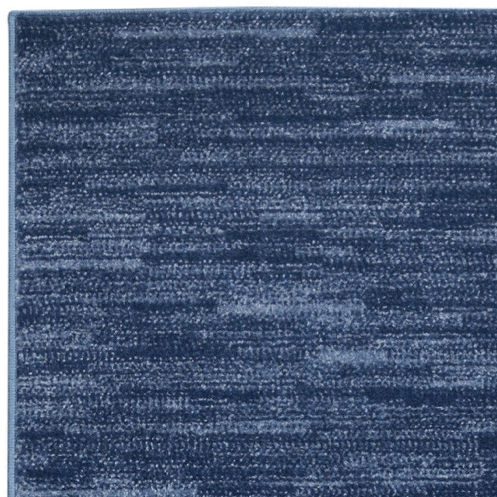 10' Blue Indoor Outdoor Runner Rug
