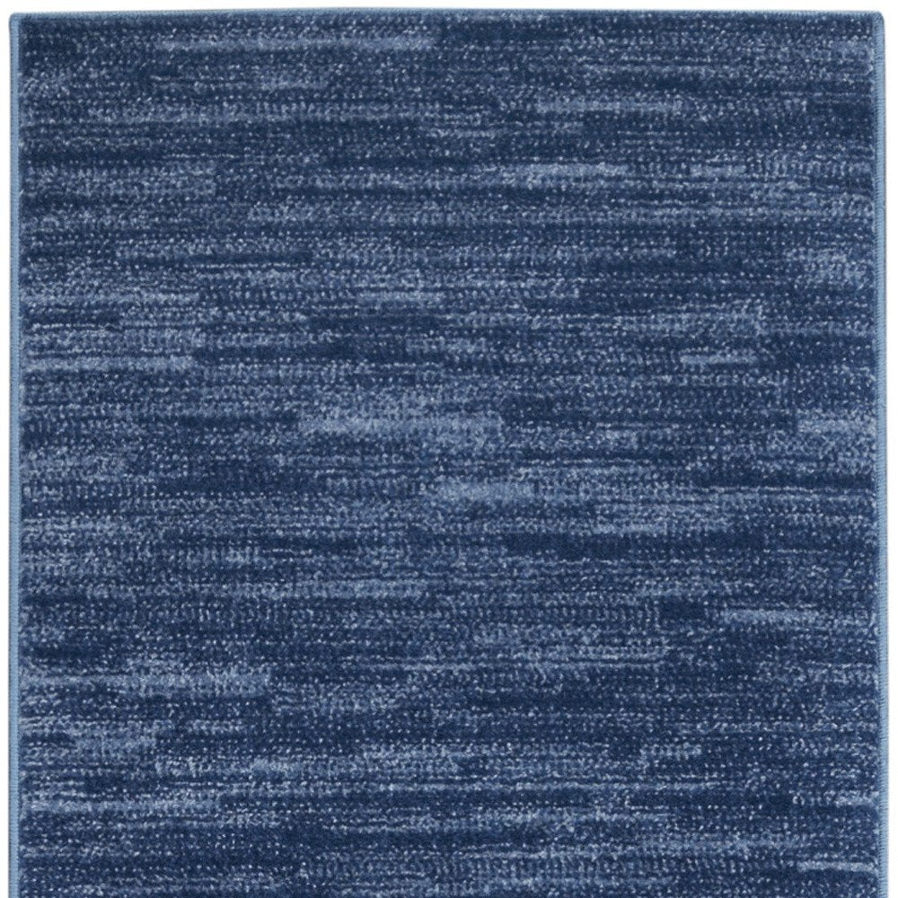 10' Blue Indoor Outdoor Runner Rug