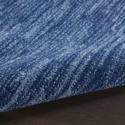 4' Blue Round Indoor Outdoor Area Rug