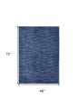 4' X 6' Blue Indoor Outdoor Area Rug