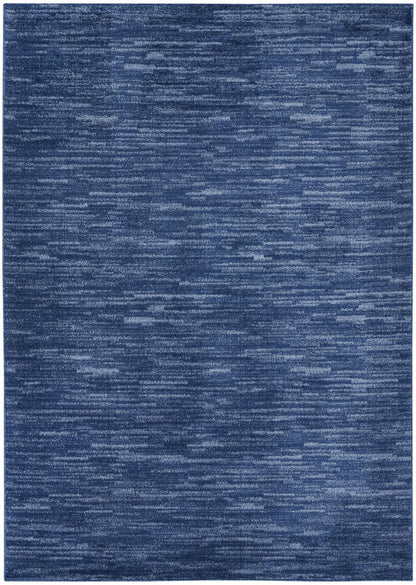 5' X 7' Blue Indoor Outdoor Area Rug