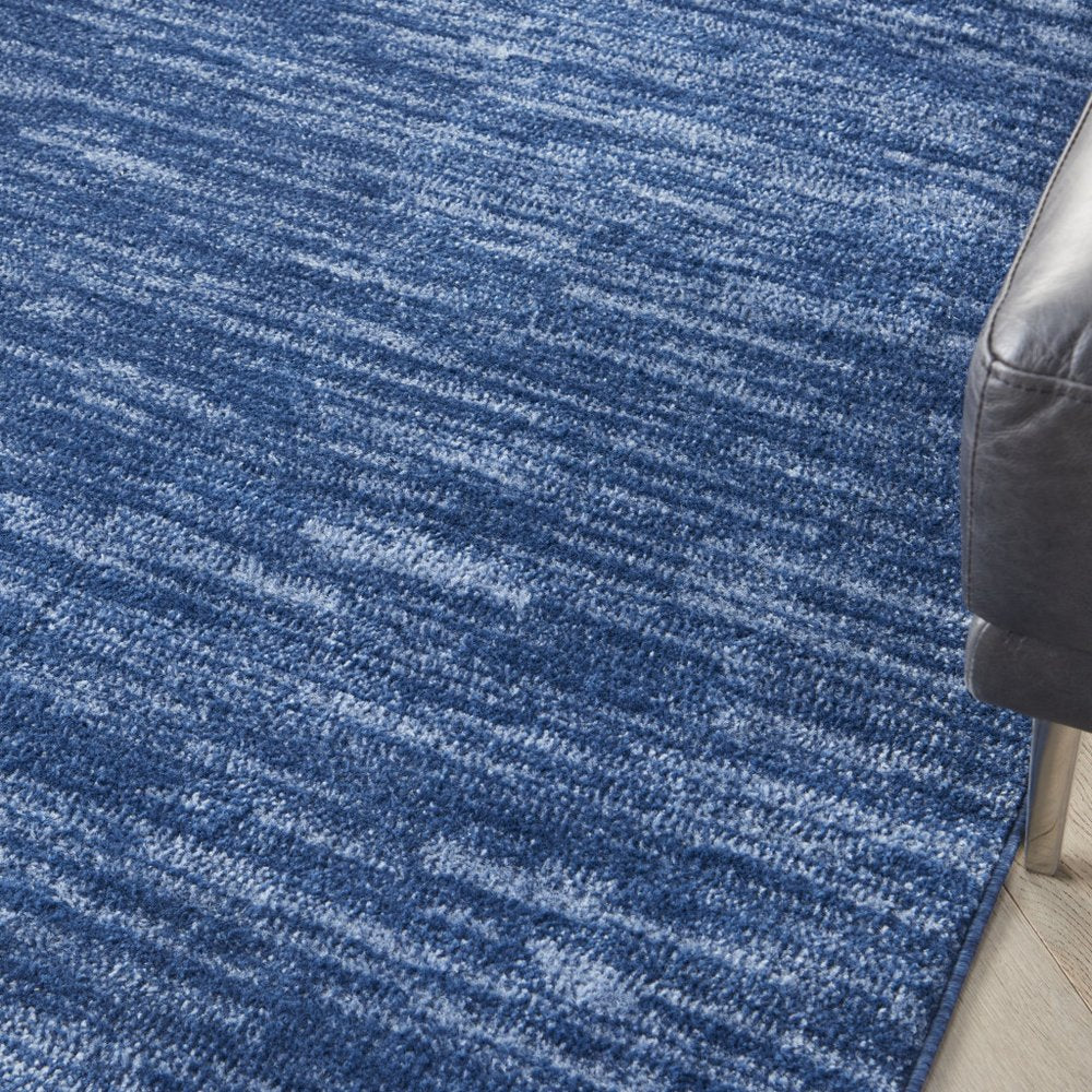 5' X 7' Blue Indoor Outdoor Area Rug
