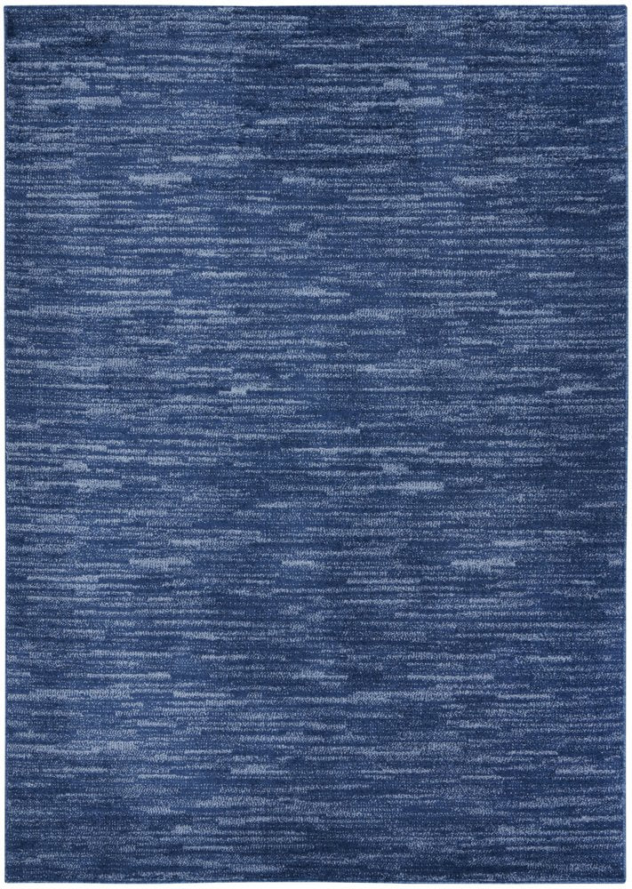 5' X 7' Blue Indoor Outdoor Area Rug