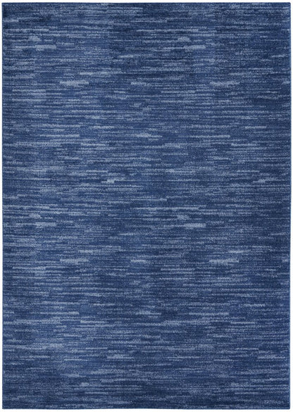 5' X 7' Blue Indoor Outdoor Area Rug