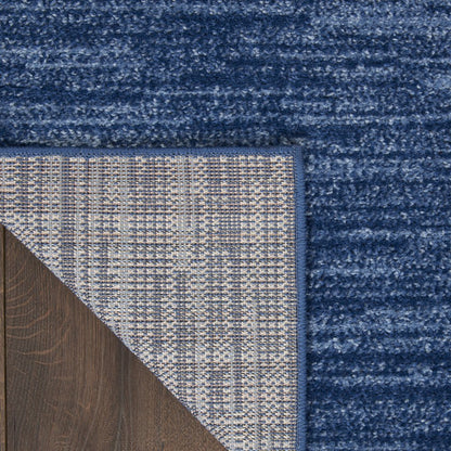5' X 7' Blue Indoor Outdoor Area Rug