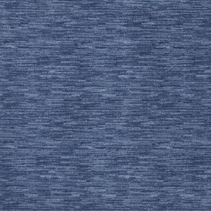 7' Square Blue Stain Resistant Indoor Outdoor Area Rug