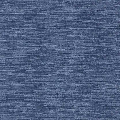 7' Square Blue Stain Resistant Indoor Outdoor Area Rug