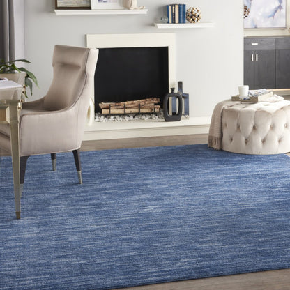 7' X 10' Blue Indoor Outdoor Area Rug