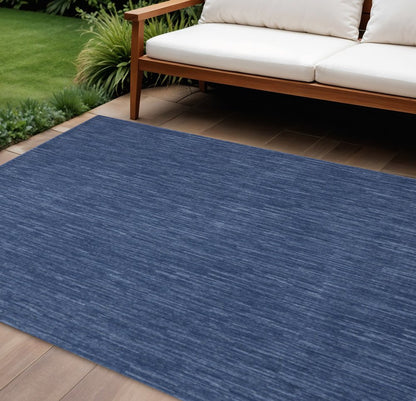 8' X 10' Blue Indoor Outdoor Area Rug