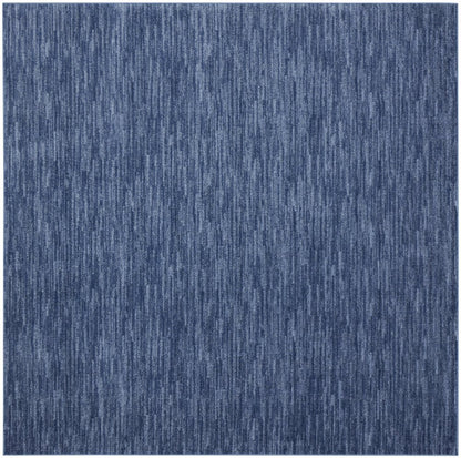 9' Blue Square Indoor Outdoor Area Rug