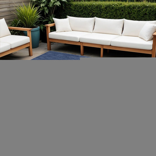 9' Blue Square Indoor Outdoor Area Rug