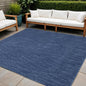 9' Blue Square Indoor Outdoor Area Rug