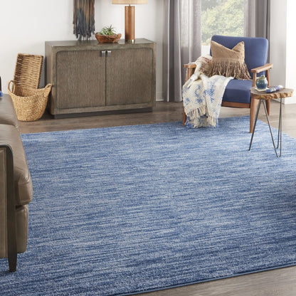 9' Blue Square Indoor Outdoor Area Rug