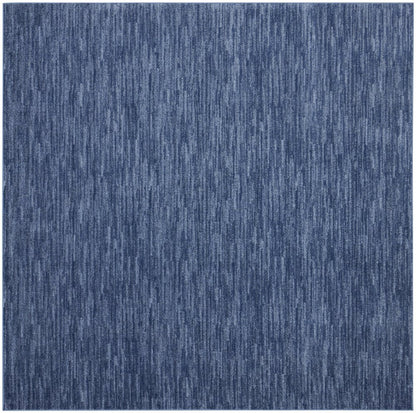 9' Blue Square Indoor Outdoor Area Rug