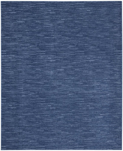 9' X 12' Blue Indoor Outdoor Area Rug