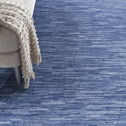 9' X 12' Blue Indoor Outdoor Area Rug